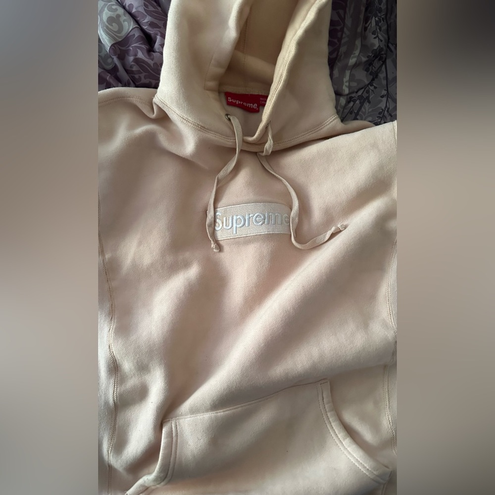 supreme box logo peach